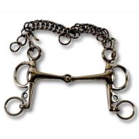 MORSO PELHAM SNODATO IN ACCIAIO INOX PIENO PER PONY