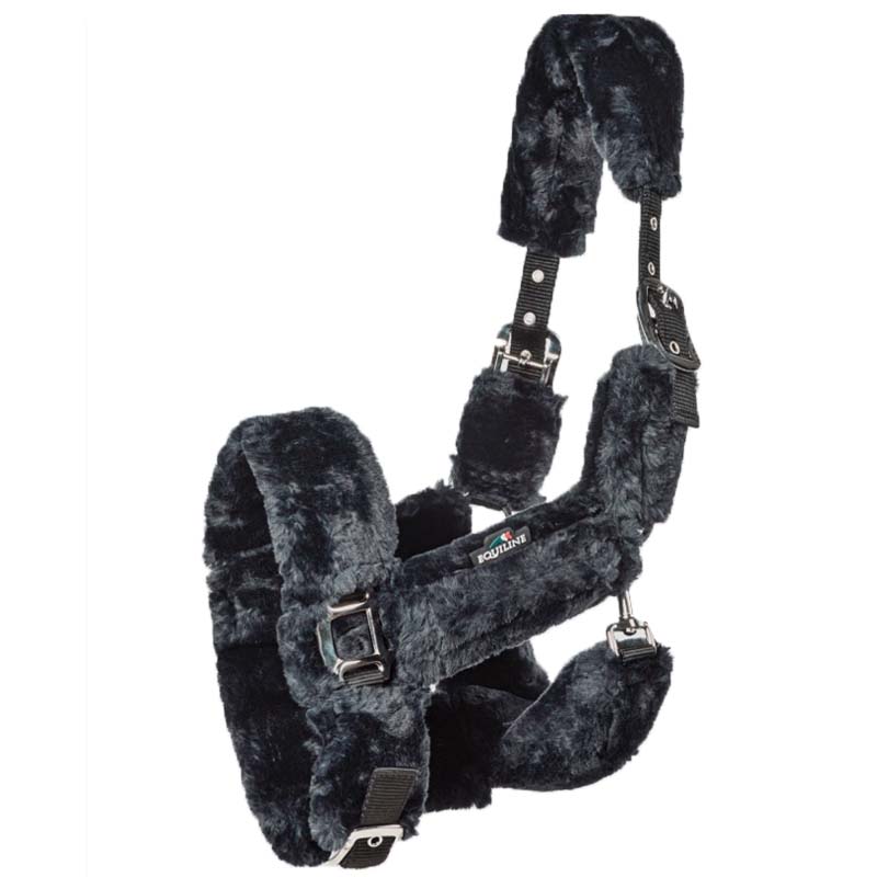 Cavezza in nylon Equiline con imbottitura in agnellino ecologico TERRIS - 0302