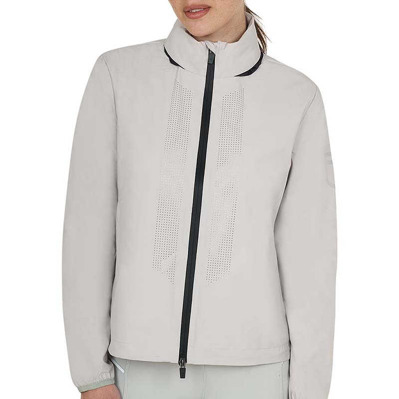 Impermeabile softshell da donna equestro microtraforato con cappuccio