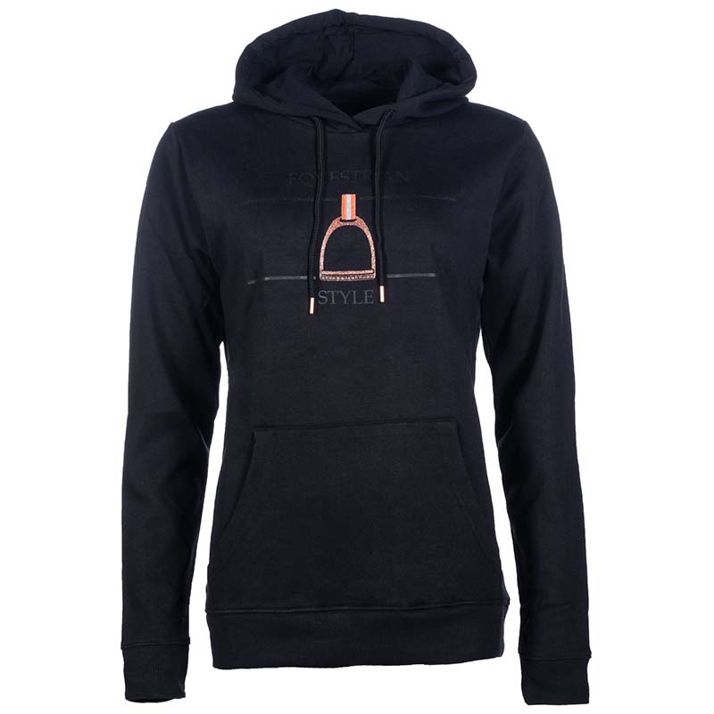 Felpa hkm da ragazza con cappuccio modello equine sports - 2293