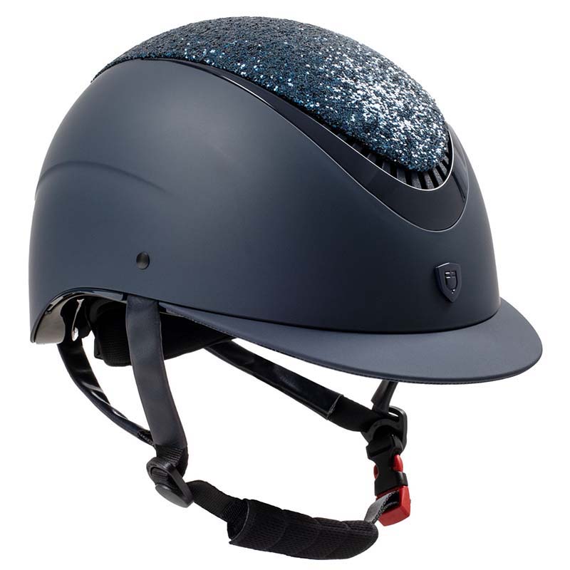 Casco equitazione Equestro Galaxy strass con visiera stretta - 3307