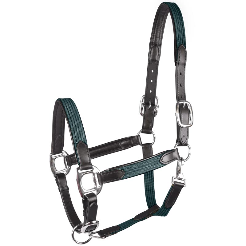 Capezza in fettuccia nylon e cuoio - 0382
