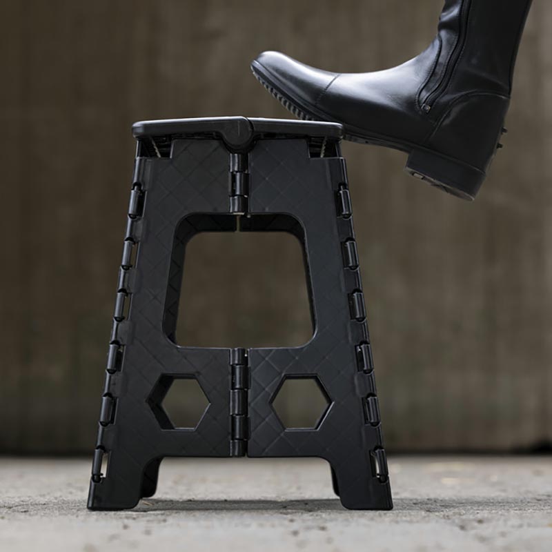 Sgabello Pieghevole ACSTEP Acko In Plastica - Portatile Per Cucina E Bagno, Viola, Capacità 113 Kg, Antiscivolo