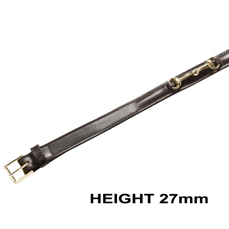 Cintura in cuoio modello filetto unisex - 3901