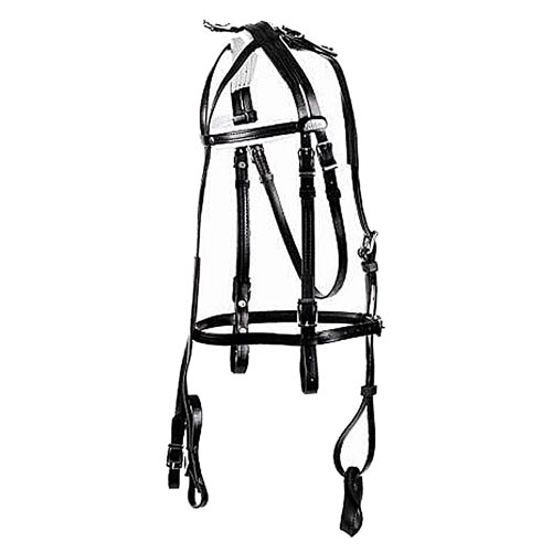 Finimento Daslö da trotto in PVC completo con Quick Hitch Daslo 