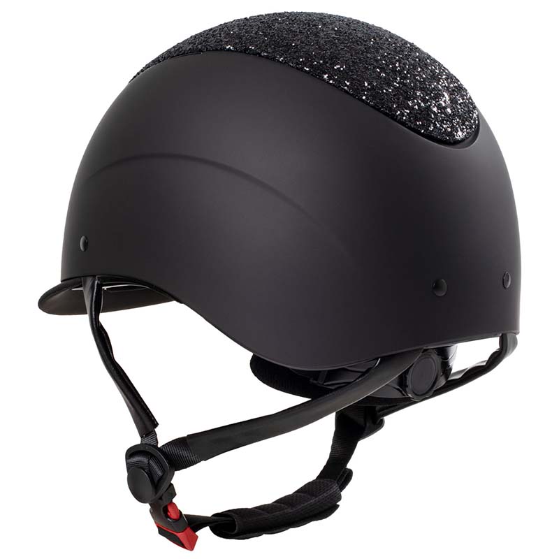 Casco equitazione Equestro Galaxy strass con visiera stretta - 3307