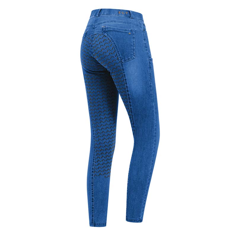 Pantaloni equitazione mod. luna stile jeans 5 tasche donna - 3967