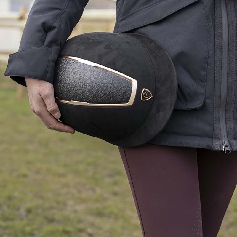 Cap Equitheme con glitter profili oro rosa - 2061