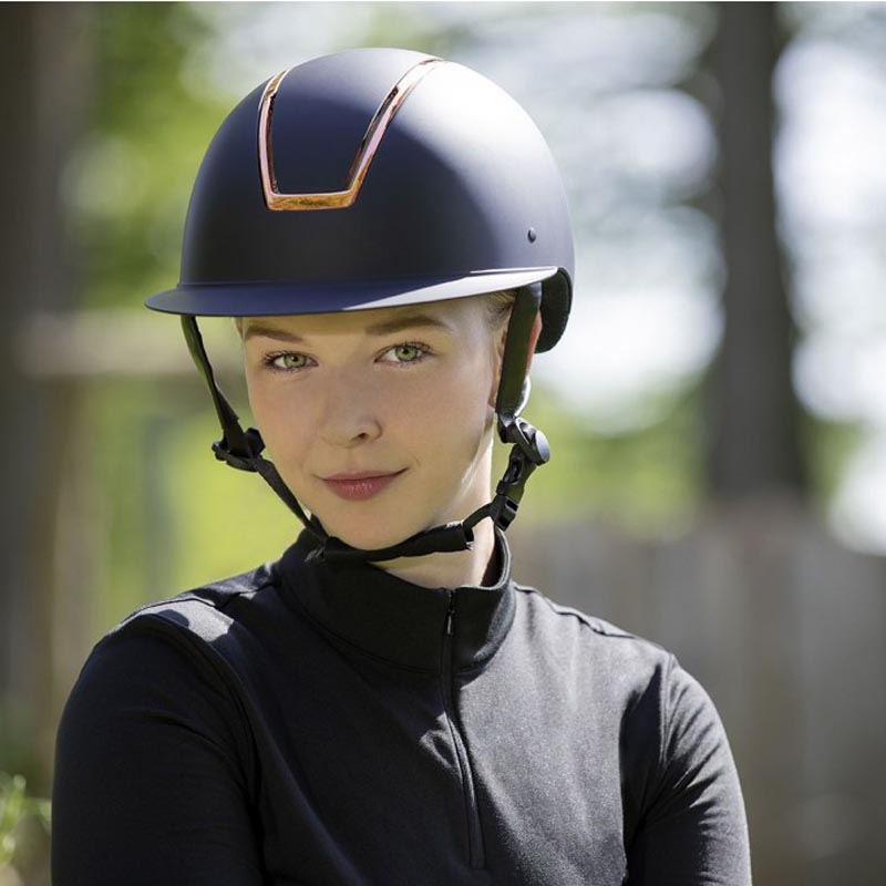 Casco per equitazione a visiera larga modello lady shield - 3211