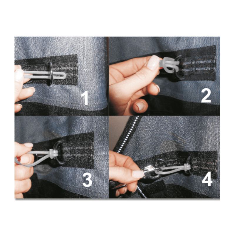 Chiusure di sicurezza per coperte Safe-Gum set misto da 6 - 0456