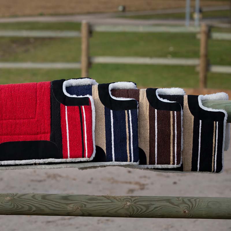 Sottosella western navajo imbottito con rinforzi in pelle - 5083