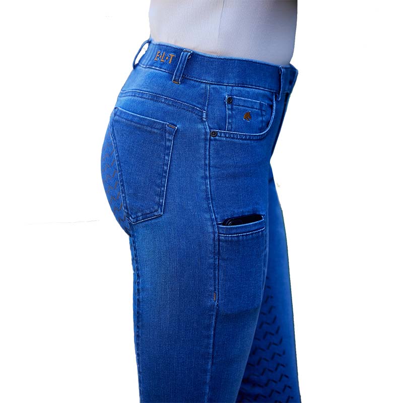 Pantaloni equitazione mod. luna stile jeans 5 tasche donna - 3967