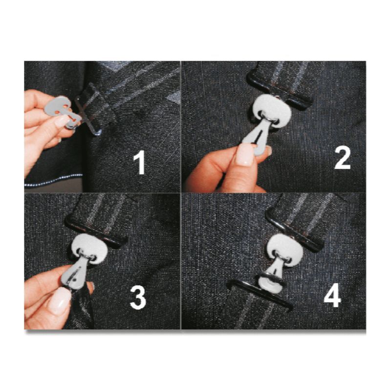 Chiusure di sicurezza per coperte Safe-Gum set misto da 6 - 0456
