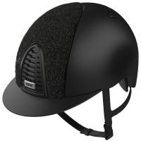 CASCO KEP ITALIA modello CROMO 2.0 TEXTILE FRONTALE IN GLITTER NERO