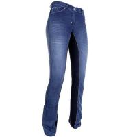 JEANS DONNA EQUITAZIONE ELASTICIZZATO DENIM RINFORZI IN PELLE