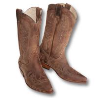 STIVALI WESTERN IN NABUK CON DECORAZIONI MARCA SANCHO BOOTS