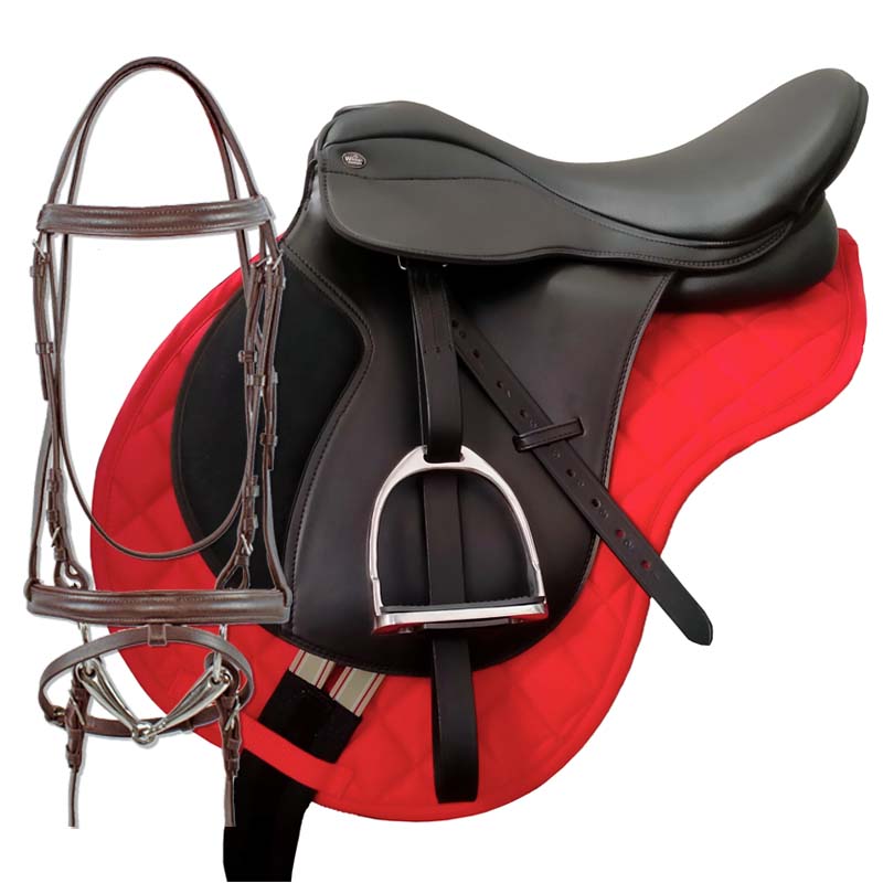 SET COMPLETO SELLA INGLESE HORSES CON ACCESSORI PERSONALIZZABILI