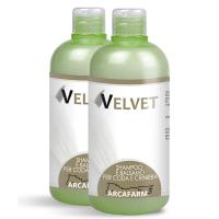 SET 2 PEZZI art. 0870 SHAMPOO BALSAMO ARCAFARM VELVET