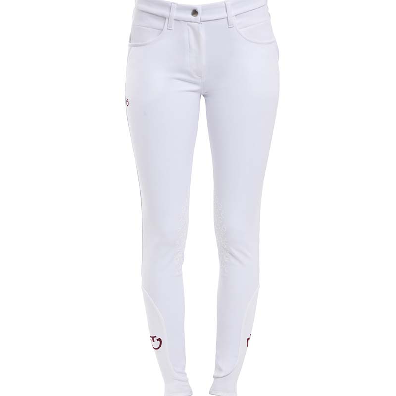CAVALLERIA TOSCANA Dash completa aderenza Pantaloni Bianco Donna MI 40 UK 8 