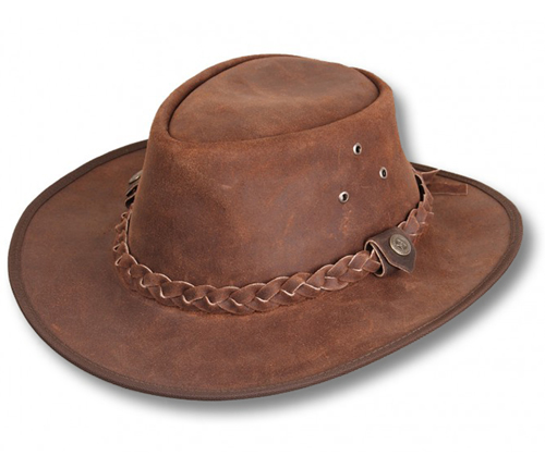 CAPPELLO AUSTRALIANO IN PELLE MODELLO HOOLEY UNISEX - MySelleria