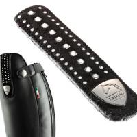 CINTURINI PER STIVALI TATTINI IN CAMOSCIO CON 3 FILE DI STRASS