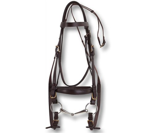 Velociti Dressage Bridle With Flash SHIRES Con Redini In Gomma Supergrip - Foto 4