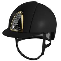 CASCO KEP ITALIA modello CROMO 2.0 TEXTILE NERO CON CORNICE ORO