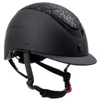 CASCO EQUITAZIONE EQUESTRO GALAXY STRASS CON VISIERA STRETTA