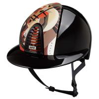 CASCO KEP ITALIA Cromo 2.0 PEGASUS NERO LUCIDO INSERTO ARANCIONE