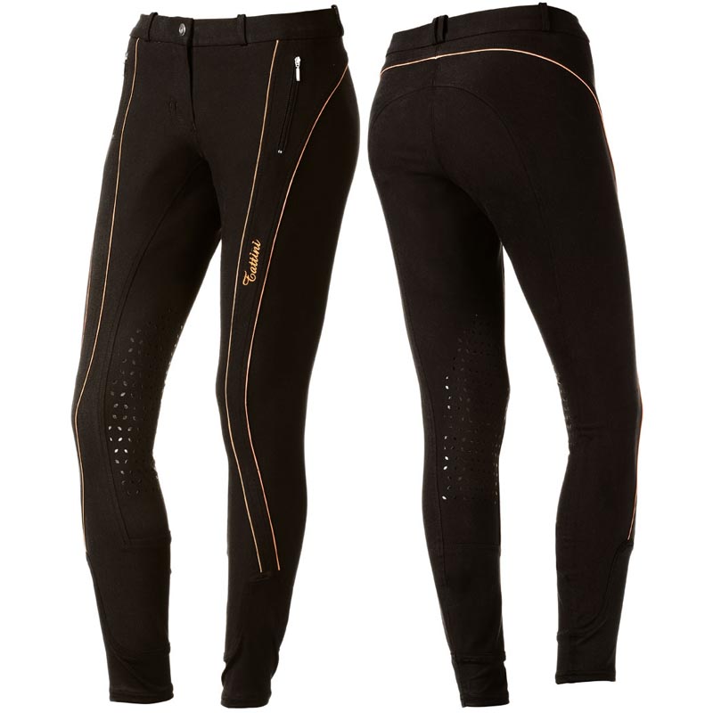 Pantaloni Da Equitazione Thea Donna - Cotone Ed Elastan, Con Inserti In Pelle Sintetica - Foto 11