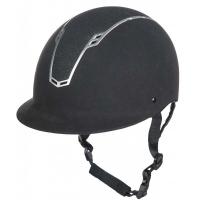 BLACK & WHITE STARS Equitazione Cappello seta Copertura per casco da fantino TAPPI Taglia Unica 