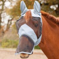 MASCHERA RETE ANTI INSETTI PER CAVALLO CON MAGLIA SOFFICE  - 0586