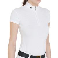 POLO DA CONCORSO IN TESSUTO TECNICO MICROFORATO MODELLO YEVA DA DONNA