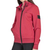 FELPA SPORTIVA FULL ZIP EQUILINE CON CAPPUCCIO CALIEC DA DONNA