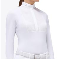 CAMICIA COMPETIZIONE CAVALLERIA TOSCANA PLEATED JERSEY da DONNA