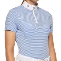 POLO COMPETIZIONE CAVALLERIA TOSCANA SEERSUCKER MANICA CORTA da DONNA