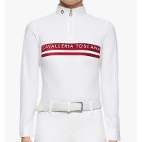 POLO CONCORSO CAVALLERIA TOSCANA da RAGAZZINA IN JERSEY STAMPA FLOCK
