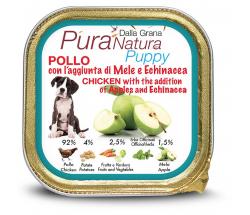 Cibo Umido in Scatola 150 gr Pura Natura Dalla Grana Monoproteico per Cuccioli di cane al gusto Pollo - C130181