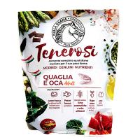 Crocchette Morbide 1.5 kg Pura Natura Dalla Grana Grain Free per Cani al gusto Quaglia e Oca i Tenerosi