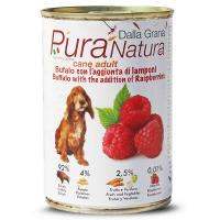 Cibo Umido in Scatola 400 gr Pura Natura Dalla Grana Monoproteico per Cani al gusto Bufalo