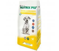 Crocchette 3 kg Nutrix Più per Cani Cuccioli Taglia Media Accrescimento - C130551