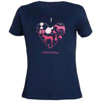 MAGLIA TEMPO LIBERO HKM CON STAMPA EQUESTRE PER BAMBINA