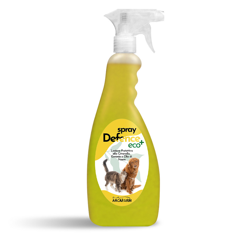 SPRAY NATURALE PROTETTIVO PER CANI E GATTI anti PARASSITI 750 ml DEFENCE  ECO+ - MySelleria