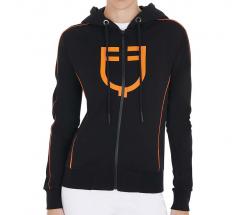 FELPA CON CAPPUCCIO IN MORBIDO COTONE DA DONNA EQUESTRO - 9743