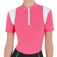 POLO MANICA CORTA DA ALLENAMENTO DONNA EQUESTRO IN TESSUTO TECNICO