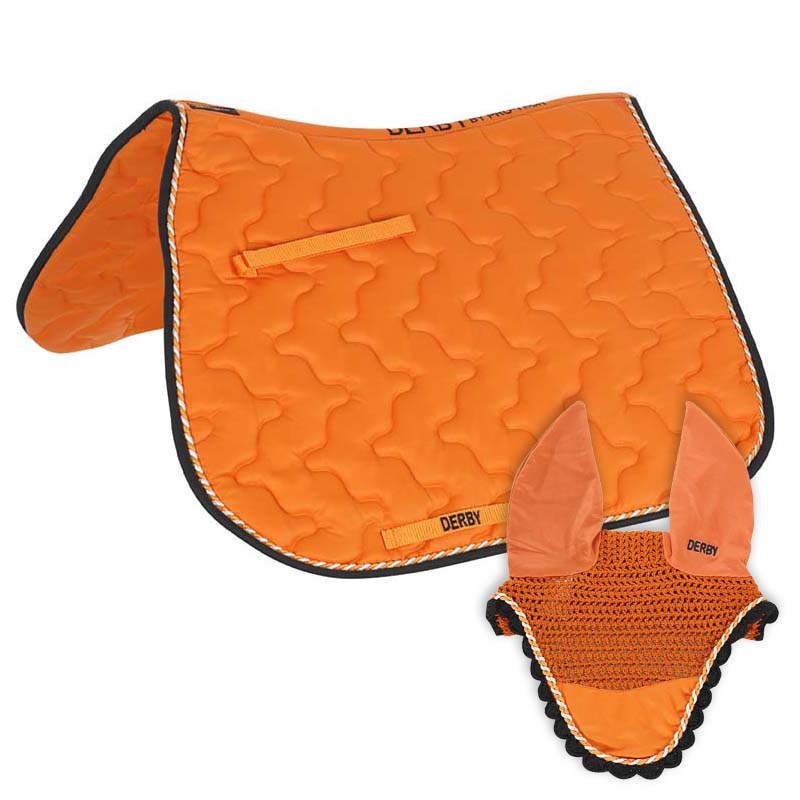 Set sottosella inglese Derby con cuffietta abbinata con cordini - 8172