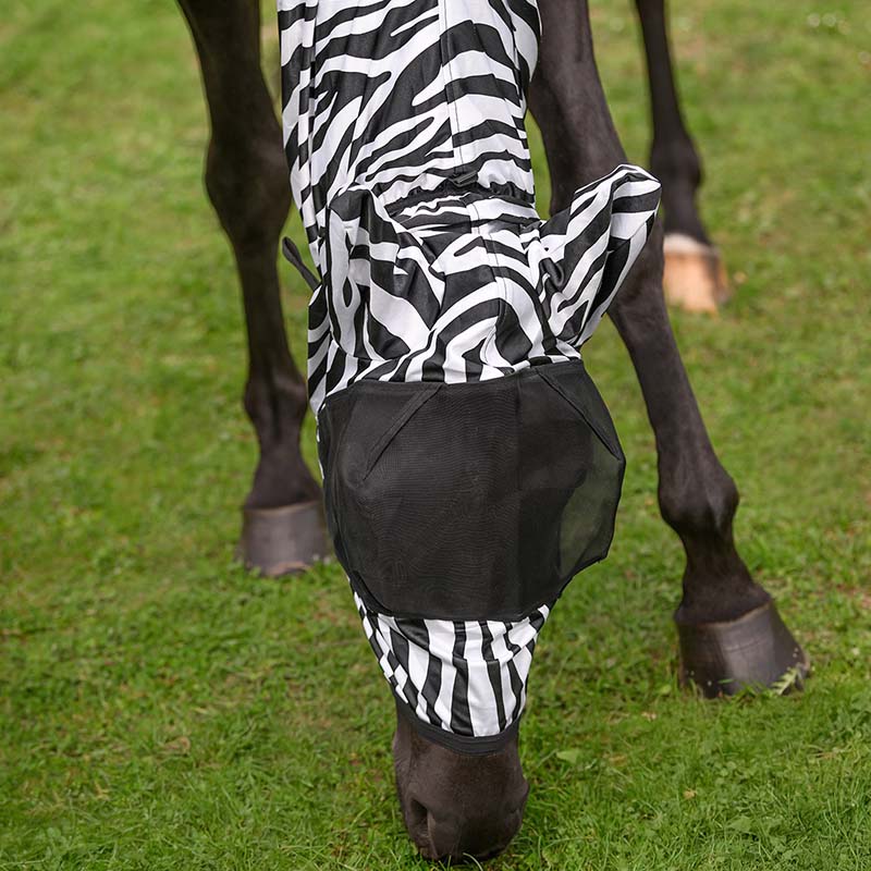 Maschera antimosche Zebra per Eczema con Protezione UV - 0283