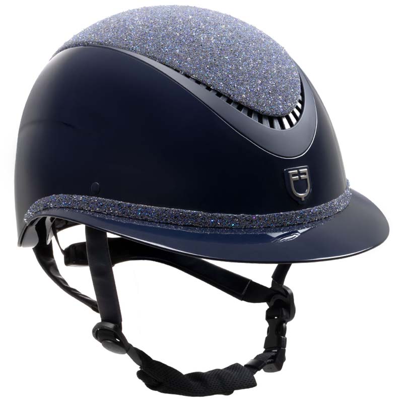 Casco Equestro Luxury Wide Visor con cristalli - 3385