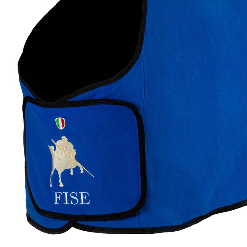 Coperta in Pile anti-pilling 280g Equestro X FISE - 9973