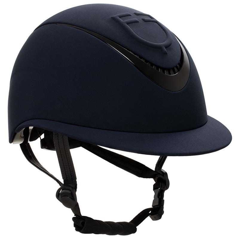 Casco equitazione Equestro logo in rilievo con visiera larga